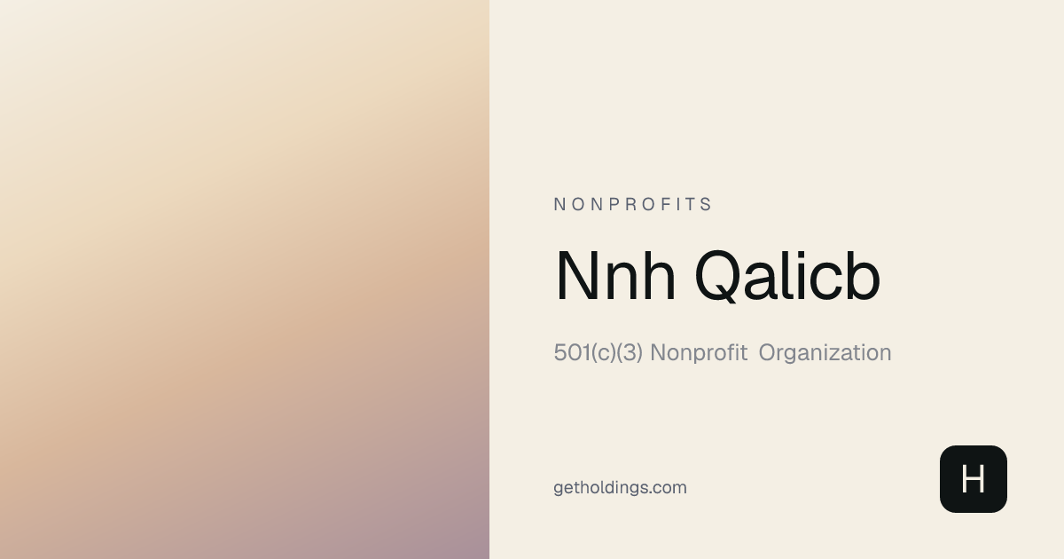 Nnh Qalicb — Reno, NV | EIN 47-3098270 | Holdings