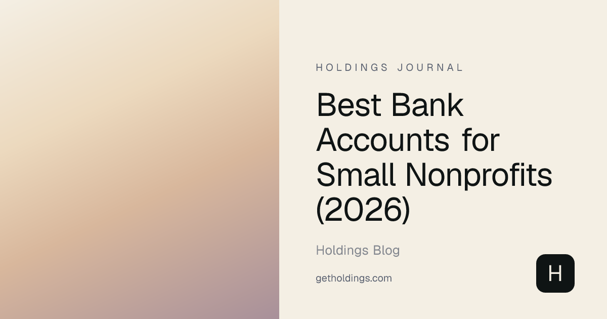 Best Bank Accounts for Small Nonprofits (2026) — Free Options