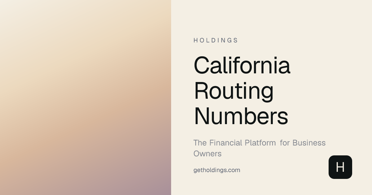 California Routing Numbers — All 932 Banks (2026)