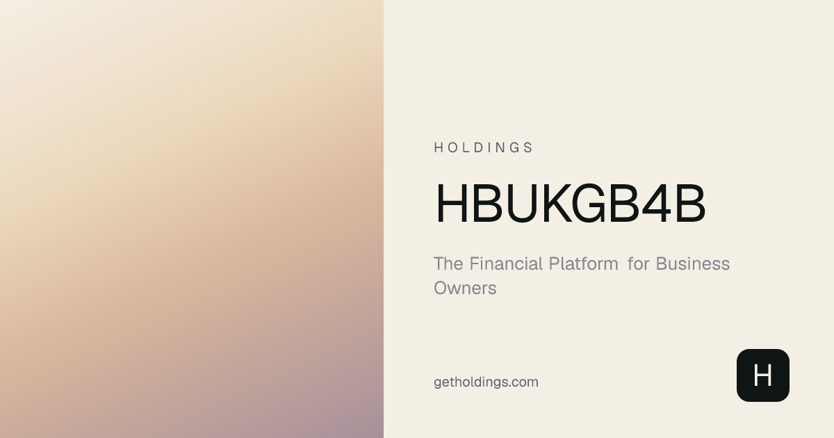 HBUKGB4B — HSBC UK SWIFT/BIC Code | London, United Kingdom