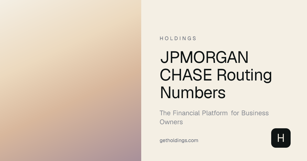 JPMorgan Chase Routing Numbers — All 51 Numbers (2026)