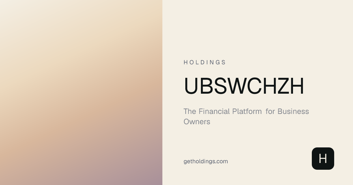 UBSWCHZH — UBS SWIFT/BIC Code | Zurich, Switzerland