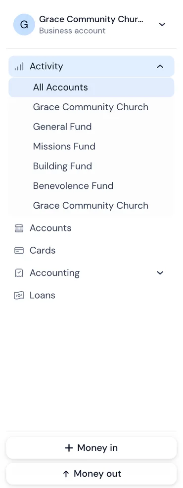 Multi-entity sidebar showing separate entities