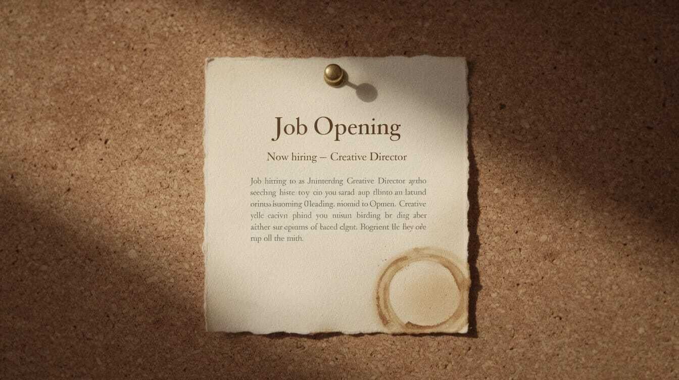 Job opening bulletin board