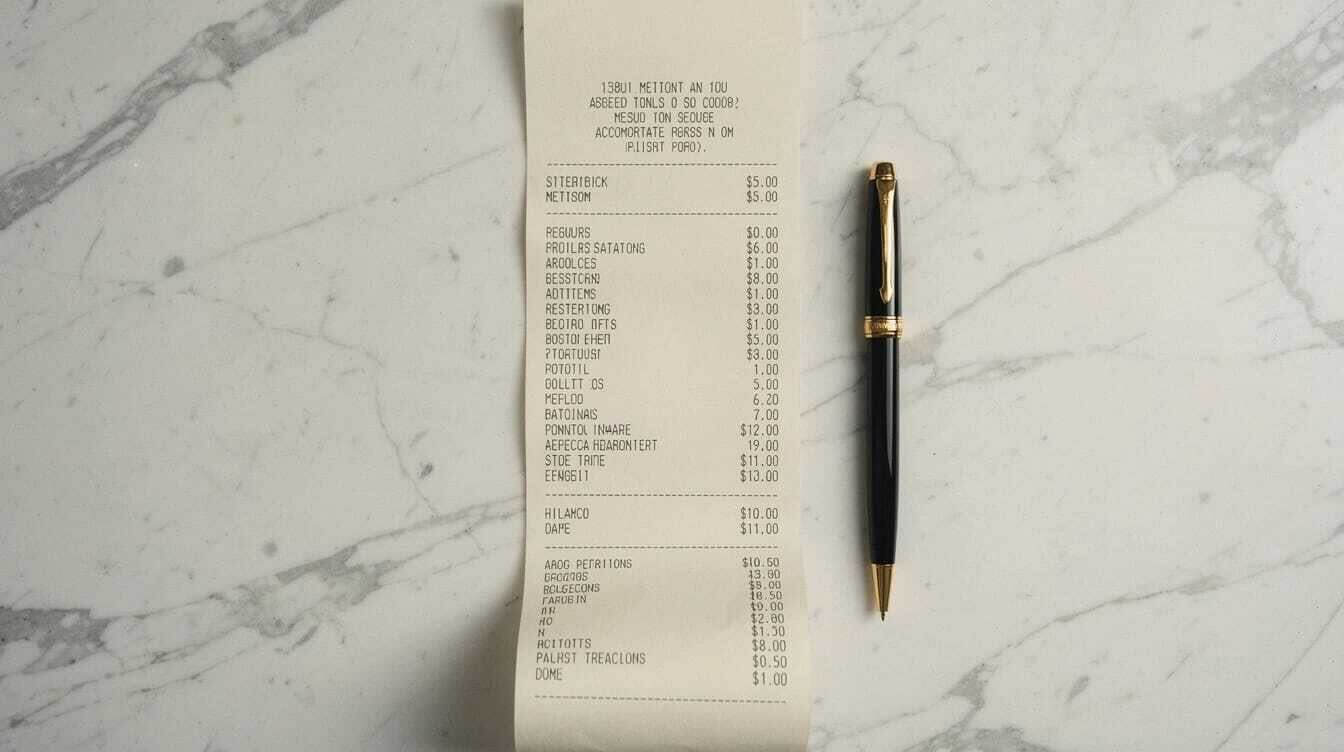 Receipt — the invisible cost